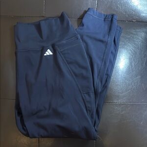 Adidas Dark Blue Performance Leggings